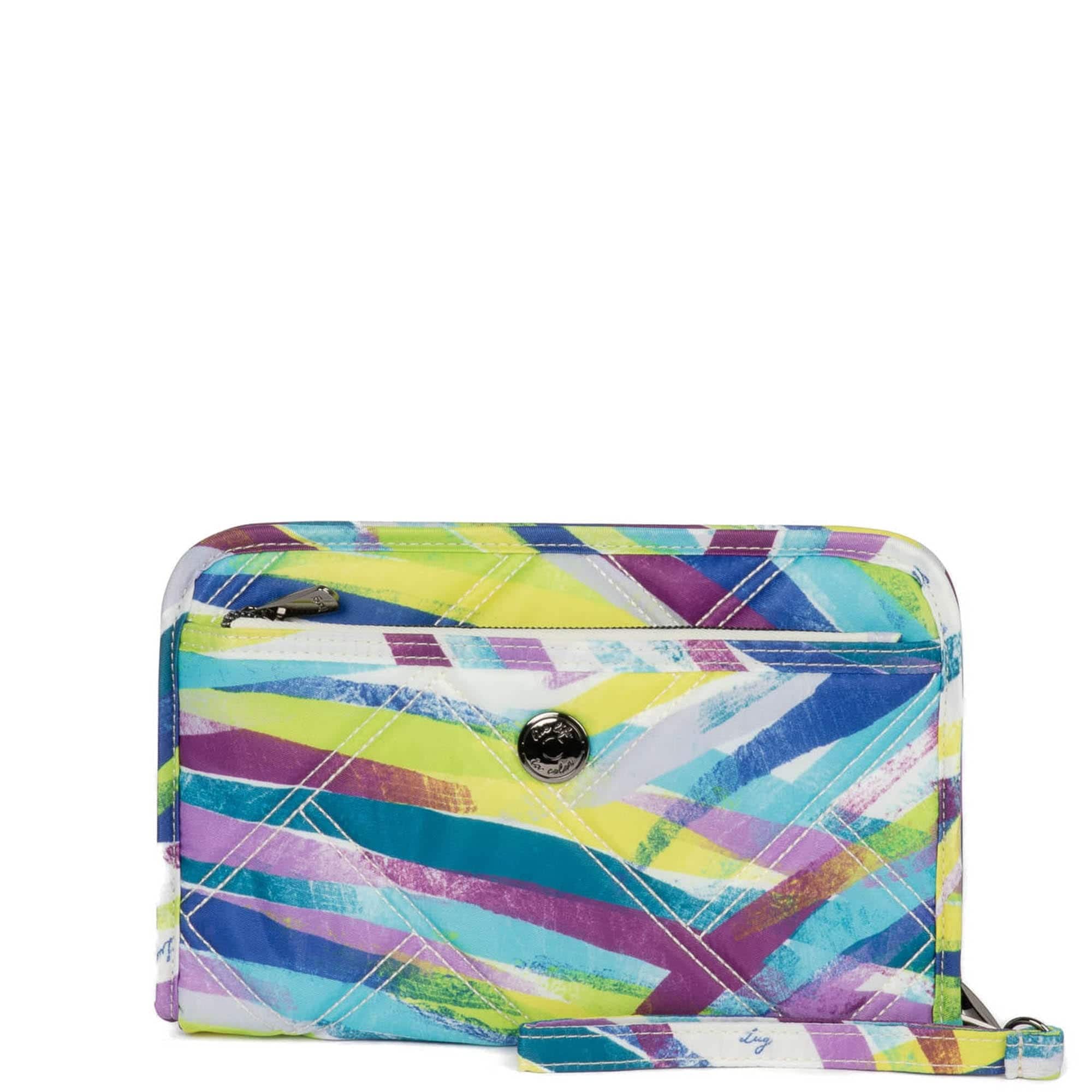 Zeppelin 2 RFID Wristlet Wallet - BRUSHSTROKES MULTI - Zeppelin_BrushstrokesMulti_01